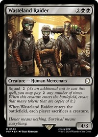 Wasteland Raider (Surge Foil), Universes Beyond: Fallout