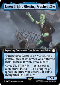 Jason Bright, Glowing Prophet (Extended Art) (Surge Foil), Universes Beyond: Fallout