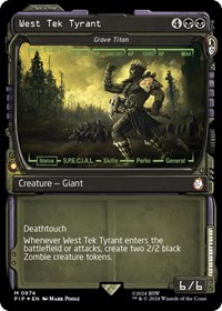 West Tek Tyrant - Grave Titan (Showcase) (Surge Foil), Universes Beyond: Fallout