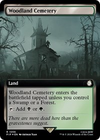 Woodland Cemetery (Extended Art) (Surge Foil), Universes Beyond: Fallout