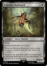 Infesting Radroach (Surge Foil), Universes Beyond: Fallout