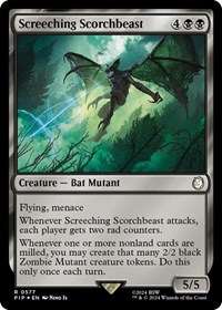 Screeching Scorchbeast (Surge Foil), Universes Beyond: Fallout