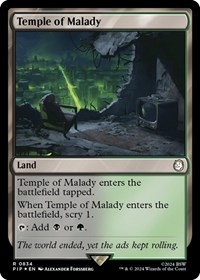 Temple of Malady (Surge Foil), Universes Beyond: Fallout