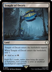Temple of Deceit (Surge Foil), Universes Beyond: Fallout