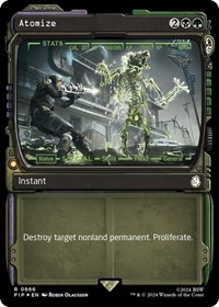 Atomize (Showcase) (Surge Foil), Universes Beyond: Fallout
