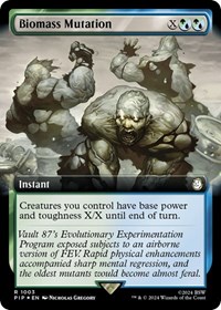 Biomass Mutation (Extended Art) (Surge Foil), Universes Beyond: Fallout