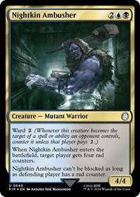 Nightkin Ambusher (Surge Foil), Universes Beyond: Fallout