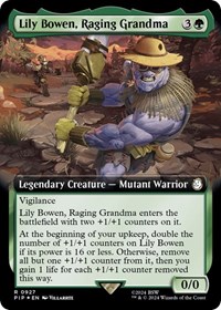 Lily Bowen, Raging Grandma (Extended Art) (Surge Foil), Universes Beyond: Fallout