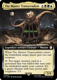 The Master, Transcendent (Extended Art) (Surge Foil), Universes Beyond: Fallout