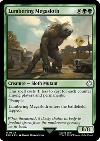 Lumbering Megasloth (Surge Foil), Universes Beyond: Fallout