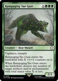 Rampaging Yao Guai (Surge Foil), Universes Beyond: Fallout