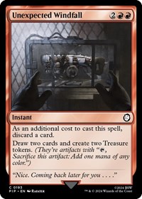 Unexpected Windfall, Universes Beyond: Fallout