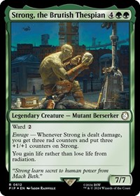 Strong, the Brutish Thespian (Surge Foil), Universes Beyond: Fallout
