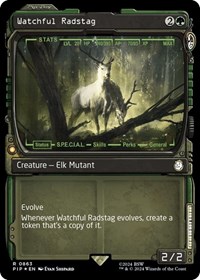 Watchful Radstag (Showcase) (Surge Foil), Universes Beyond: Fallout