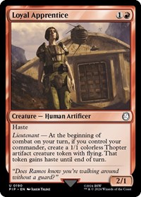 Loyal Apprentice, Universes Beyond: Fallout