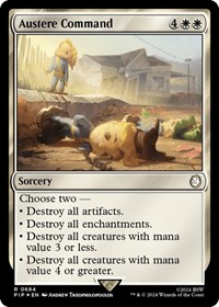 Austere Command (Surge Foil), Universes Beyond: Fallout