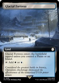 Glacial Fortress (Extended Art) (Surge Foil), Universes Beyond: Fallout