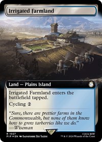 Irrigated Farmland (Extended Art) (Surge Foil), Universes Beyond: Fallout