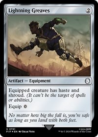 Lightning Greaves (Surge Foil), Universes Beyond: Fallout