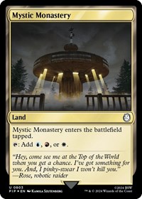 Mystic Monastery (Surge Foil), Universes Beyond: Fallout