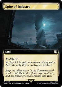 Spire of Industry (Extended Art) (Surge Foil), Universes Beyond: Fallout