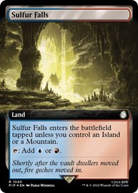 Sulfur Falls (Extended Art) (Surge Foil), Universes Beyond: Fallout