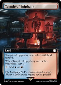 Temple of Epiphany (Extended Art) (Surge Foil), Universes Beyond: Fallout