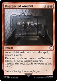 Unexpected Windfall (Surge Foil), Universes Beyond: Fallout