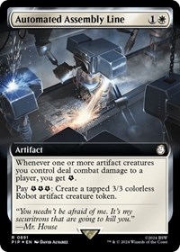 Automated Assembly Line (Extended Art) (Surge Foil), Universes Beyond: Fallout
