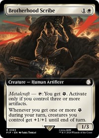 Brotherhood Scribe (Extended Art), Universes Beyond: Fallout