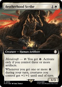 Brotherhood Scribe (Extended Art) (Surge Foil), Universes Beyond: Fallout