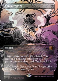 Thoughtseize (Textured Foil), Outlaws of Thunder Junction: Breaking News
