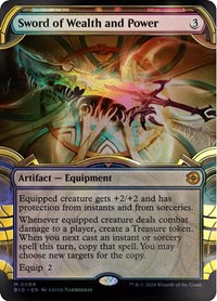 Sword of Wealth and Power (Showcase) (Raised Foil), Outlaws of Thunder Junction: The Big Score