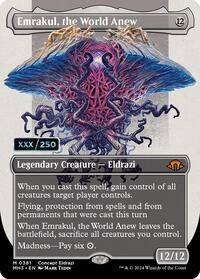 Emrakul, the World Anew (Borderless) (Serial Numbered), Modern Horizons 3