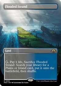 Flooded Strand (Borderless), Modern Horizons 3