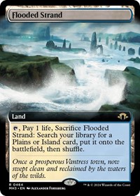 Flooded Strand (Extended Art), Modern Horizons 3