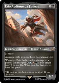 Ezio Auditore da Firenze (Foil Etched), Universes Beyond: Assassin's Creed