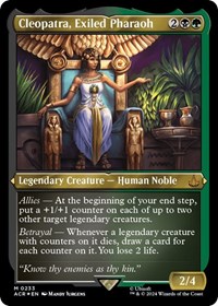 Cleopatra, Exiled Pharaoh (Foil Etched), Universes Beyond: Assassin's Creed