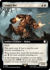 Sentry Bot (Extended Art) (Surge Foil), Universes Beyond: Fallout
