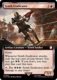 Synth Eradicator (Extended Art) (Surge Foil), Universes Beyond: Fallout