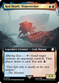 Red Death, Shipwrecker (Extended Art) (Surge Foil), Universes Beyond: Fallout