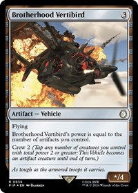 Brotherhood Vertibird (Surge Foil), Universes Beyond: Fallout