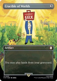 Crucible of Worlds (Borderless) (Surge Foil), Universes Beyond: Fallout