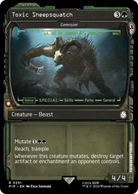 Toxic Sheepsquatch - Gemrazer (Showcase), Universes Beyond: Fallout