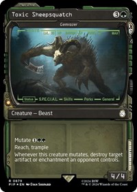 Toxic Sheepsquatch - Gemrazer (Showcase) (Surge Foil), Universes Beyond: Fallout