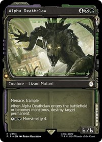 Alpha Deathclaw (Showcase) (Surge Foil), Universes Beyond: Fallout