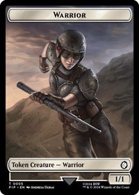 Warrior // Food (0012) Double-Sided Token, Universes Beyond: Fallout