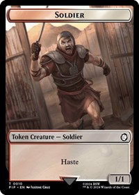 Soldier (0010) // Warrior Double-Sided Token, Universes Beyond: Fallout