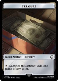 Treasure (0019) // Wasteland Survival Guide Double-Sided Token, Universes Beyond: Fallout