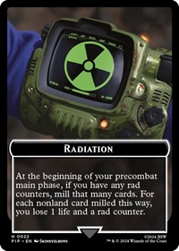 Radiation // Robot Double-Sided Token, Universes Beyond: Fallout